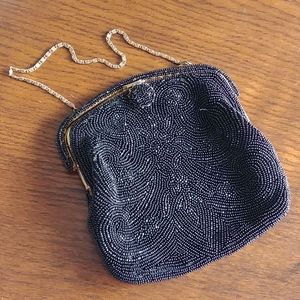 Vintage handmade beaded purse by Walborg in France